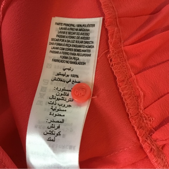 NWT French Connection Crepe Pleated Cami, size S. - Picture 5 of 8